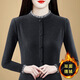 蘇檸檸雙面德絨打底衫女秋冬加厚保暖洋氣小衫花邊領(lǐng)修身上衣 深灰色（品質(zhì)德絨） 2XL 建議115-130斤