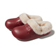 樸西復古包頭勃肯棉鞋冬季保暖男女戶(hù)外舒適防滑可拆卸舒絨棉情侶棉鞋 安哥拉紅 36-37