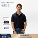TOMMY HILFIGER【透氣舒適】夏季男裝珠地網(wǎng)眼商務(wù)休閑純色翻領(lǐng)短袖T恤POLOJA572 【經(jīng)典百搭】藏青色FAP XL （推薦：165-180斤）