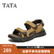 TATA/他她2025夏商場(chǎng)同款時(shí)尚百搭舒適厚底涼鞋男新款27B17BL5 棕色 41