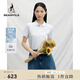 beanpole【新品】濱波 2025春夏女士休閑簡(jiǎn)約純色短袖基本POLO衫 白色 M 165/88A