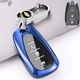 雪佛蘭車(chē)鑰匙包套科魯茲科魯澤RS創(chuàng  )酷邁銳寶賽歐3樂(lè )風(fēng)景程改裝遙控器鑰匙殼男女鎖匙扣掛內飾品 B款智能【藍色+金屬扣】 汽車(chē)用品配件 功能小件