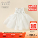 戴維貝拉（DAVE＆BELLA）兒童連衣裙禮服裙女童網(wǎng)紗裙小童公主裙夏裝童裙寶寶裙子 白色【現貨】 120 cm（建議身高110-120cm）