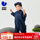 迷你巴拉男童軟牛仔連體衣莫代爾抑菌親膚透氣2025春新款恐龍爬服