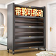 億美柚鞋柜門(mén)口入戶(hù)柜家用防塵玄關(guān)柜帶輪可移動(dòng)多層鞋架鋼制鞋子收納柜 【送輪子】白色-11層長(cháng)120寬32高176cm（約放67雙鞋）