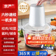 京嚴德國精工絞肉機家用多功能碎肉絞菜機大容量料理機和面一體機商用 【絞餡碎肉切菜蘸料機】2025升級款 2L 升級大動(dòng)力|雙檔調速|(zhì)六秒速絞|玻璃可視