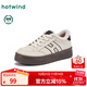 熱風(fēng)（Hotwind）加絨小白鞋女鞋2025年冬季新款厚底增高休閑鞋百搭德訓鞋子 83米棕 38