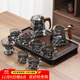 唐豐玻璃功夫茶具整套家用辦公室高檔簡(jiǎn)約耐高溫泡茶壺茶杯套裝帶茶盤(pán) 觀(guān)山方韻套組+長(cháng)方盤(pán)