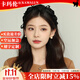 卡瑪倫（KAMALUN）黑色蝴蝶結發(fā)箍女時(shí)尚小眾頭箍高顱頂壓發(fā)發(fā)卡高級感公主風(fēng)發(fā)飾 黑色發(fā)箍+品牌禮盒
