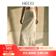HECO【倚羅蝶夢(mèng)】新中式國風(fēng)春夏季醋酸蝴蝶刺繡高腰直筒半裙女 白色 S