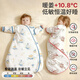 貝初眾嬰兒睡袋0-1-3歲寶寶秋冬季恒溫6歲幼兒童防驚跳0-12個(gè)月防踢被子 10A抗菌-粉-秋冬加厚【暖姜-智能測溫 室溫0-15℃】 S碼【身高55-70cm】建議年齡0-9個(gè)月