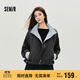 森馬（Semir）外套女秋季花苞拼接格子寬松立領(lǐng)2025風(fēng)文藝通勤夾克10A525108004