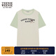 Teenie Weenie小熊女裝時(shí)尚清新撞色短袖T恤夏季韓系簡(jiǎn)約休閑上衣 淺綠色 S (160)