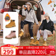 駱駝（CAMEL）【山丘】經(jīng)典大黃靴戶(hù)外工裝馬丁靴 L23W076065R 土黃（絨里） 37