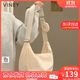 viney斜挎包包女包帆布包品牌餃子包單肩生日禮物送女友老婆 【奶白】實(shí)用高級感通勤洋氣大包