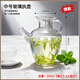 MUPUSEN綠茶泡茶器小棗壺玻璃茶壺玻璃泡茶壺日式耐熱茶具透明花果茶壺 執壺中號【90%客戶(hù)選擇】 500ml