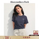 Abercrombie & Fitch【百搭修身】經(jīng)典小麋鹿圖案女裝25夏季圓領(lǐng)短袖T恤139-5759 海軍藍 XS (160/84A)