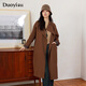 朵以2025秋季新款氣質(zhì)英倫風(fēng)立領(lǐng)寬松中長(cháng)款風(fēng)衣外套40DQ731057 砂陶色 XS