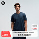 lululemon丨Soft Jersey 男士短袖針織衫芯吸 LM3ES3S 雜色經(jīng)典海軍藍/雜色海軍藍 L