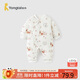 童泰（TONGTAI）嬰兒連體衣秋冬季純棉寶寶夾棉衣服兒童家居服哈衣爬服棕色73cm