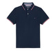 Tommy Hilfiger 湯米 希爾費格 經(jīng)典男士T恤 純棉短袖翻領(lǐng)上衣男 藏青-條紋 M(建議140-160斤)