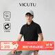 威可多（VICUTU）【Ever Polo】男士潮流橙標舒適短袖上衣棉免燙保羅衫 黑色（二代） XL