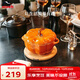 琺寶（staub）陶瓷碗帶蓋燉盅湯盅兒童輔食碗0.47L南瓜盅肉桂黃16cm 40511-555