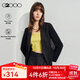 G2000【易打理】女裝2025春秋商場(chǎng)同款可機洗通勤正裝西服外套【合G2】 不易皺-黑色修身26寸 L /38