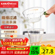 金灶（KAMJOVE）創(chuàng  )意耐熱玻璃茶漏茶斗茶濾網(wǎng)過(guò)濾器濾茶器細密過(guò)濾茶具配件 套裝