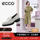 愛(ài)步（ECCO）樂(lè )福鞋女 經(jīng)典厚底百搭英倫風(fēng)皮鞋 摩登女鞋490013 石灰色38
