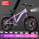 飛鴿兒童自行車(chē)6-12-18歲男女小孩學(xué)生中大童越野山地車(chē)紫色20寸變速