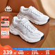 KAPPA卡帕男鞋增高老爹鞋男2025秋冬新款鞋子男百搭休閑運動(dòng)鞋軟底跑鞋 韓國白/鯊魚(yú)灰 42