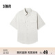 森馬（Semir）短袖T恤男裝純棉襯衣外套工裝做舊水洗夏季上衣101324104111
