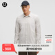 lululemon丨New Venture 男士修身剪裁長(zhǎng)袖襯衫 LM3FJUS 白雜色橡木棕條紋 M