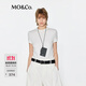 MO&Co.【C+系列】短袖T恤夏高彈天絲醋酸正肩MBE2TEE032 本白色 M /165