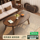北極樹(shù)可折疊茶幾客廳家用小戶(hù)型桌子實(shí)木簡(jiǎn)約陽(yáng)臺小茶桌胡桃色120*55CM