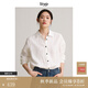 旅途原品ltyp 明星同款三季可穿進(jìn)口28支100%精梳麻經(jīng)典襯衫 休閑百搭襯衣 荼白色 L