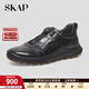 圣伽步（SKAP）運動(dòng)休閑鞋男士戶(hù)外旅游軟底板鞋 黑色 41