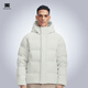 天石700蓬羽絨服男士加厚女款冬季戶(hù)外連帽東北嚴寒保暖V058 月光白色 男女同款 S 165/88A