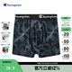 Champion冠軍男士?jì)妊?024新款潮牌舒適四角褲休閑平角褲短褲 黑色（滿(mǎn)?。?M