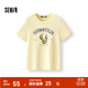 森馬（Semir）哈利波特IP|短袖t恤女小寬松涼感上衣2025夏裝新款印花速干套頭衫 黃色調00333-金色飛賊 M
