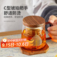 雅集一葉菩提杯泡茶杯茶水分離玻璃杯辦公室喝茶杯子個(gè)人專(zhuān)用杯木蓋款