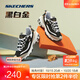 斯凱奇（Skechers）黑白金熊丨男女老爹鞋復古熊貓鞋情侶風(fēng)潮流增高運動(dòng)休閑 【女款】黑色/金色/BKGD(黑金) 38