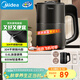 美的（Midea）燒水壺電熱水壺迷你便攜式燒水杯 旅行小容量0.6L 304不銹鋼開(kāi)水壺輕音煮水自動(dòng)斷電燒水壺06M102