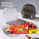 拜杰輕奢簡(jiǎn)約冰川紋家用吐骨碟餐桌垃圾盤(pán)桌面吐骨碟小盤(pán)子9件套