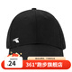 361度新款男女同款棒球帽遮陽(yáng)帽跑步運動(dòng)帽鴨舌帽戶(hù)外休閑帽情侶帽子 黑色 均碼
