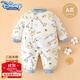 迪士尼（Disney）寶寶棉服冬款新生嬰兒衣服夾棉連體衣保暖棉衣男女加厚棉襖冬裝 小鹿與象 66cm