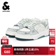 杰克·瓊斯（JACK&JONES）清新舒適涂鴉團(tuán)膠印撞色拼接日常百搭舒適休閑鞋子男鞋2253C8002 A46淡藍(lán)色-1 44