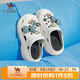 駱駝（CAMEL）洞洞鞋女時(shí)髦DIY原創(chuàng  )鞋花松糕厚底涼拖鞋 L24M071642 白色 38/39 