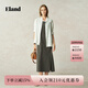 ELAND【100%亞麻】衣戀襯衫女大寬松版型長(zhǎng)袖外套2025夏季新款 EEYWF37E01象牙白/白色(39)Ivory S /160